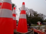 (50) New PVC Safety Traffic Cones ( 50 X BID PRICE )