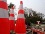 ( 50 ) New PVC Safety Traffic Cones ( 50 X BID PRICE )