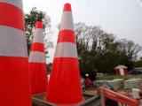 ( 50 ) New PVC Safety Traffic Cones  ( 50 X BID PRICE )