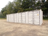 New 40' Storage Container with Dbl Rear Door and ( 4 ) Sets Dbl Doors on Si