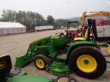 2022 - 2023 JD 3033R 4 WD Compact Tractor with 320R Loader, Turf Tires, Hyd