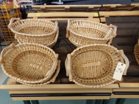 (8) Wicker Produce Baskets (8 x BID PRICE)