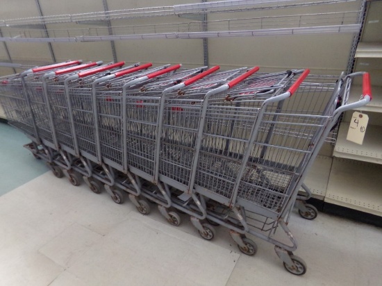 (9) Shopping Carts (9 x BID PRICE)