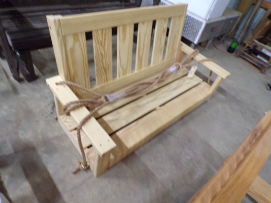 Amish Made 4' Unfinished Porch Swing