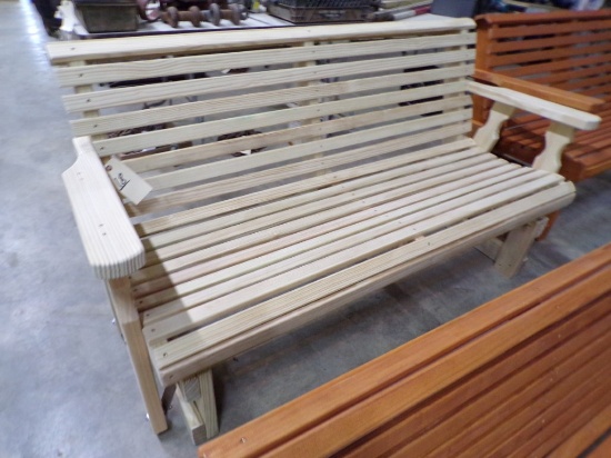 Amish Made 5' Unfinished Bench Glider