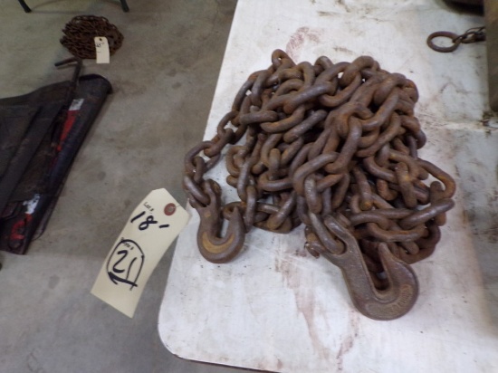 18' Chain with 2 Hooks