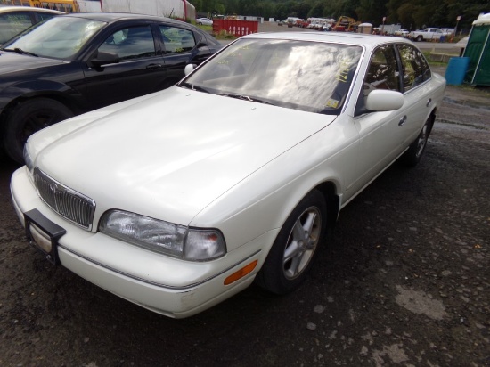 1996 Infiniti Q45, White, Auto Transmission, Leather, Sun Roof, JNKer Seats