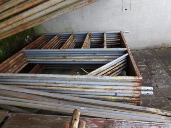 (10) Sections of Scaffold Framing. Matching (10 X Bid)