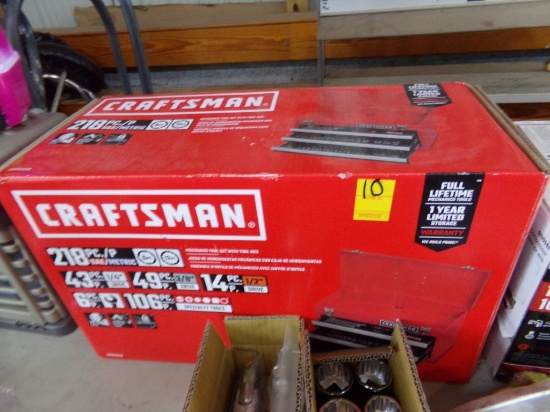 New Craftsman 218 Piece Mechanics Tool Set With Tool Box