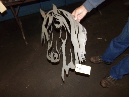Plazma Cut, Tin Sign, Larger Horse Head