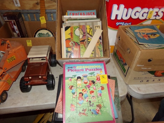 Box of Children's Puzzles, (In Enclosed Trailer)