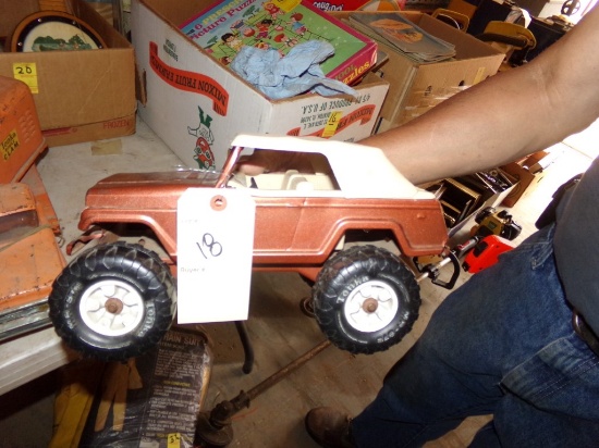 Tonka Jeep With Origianl Plastic Convertible Top, No.49250, (In Enclosed Tr