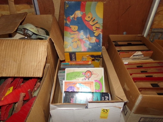 Box of Children's Books and Games and Puzzles-''Bedknobs and Broomsticks'',