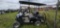 Black EZ-Go Express S4 High Output Gas Golf Cart, Lifted, Aluminum Wheels,