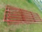(2) New, 12', 6-Bar Livestock Gates, Red (2 X BID PRICE) (5073)