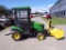 John Deere 1023E Compact Tractor w/54'' Drive Over Auto Connect Mower Deck,