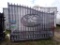 New 20' Bi-Parting Wrought Iron Gate w/Elk/Mountain Cut-Out in Center (5206