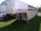 1993 Custom Fab Aluminum Gooseneck Stock Trailer, Tandem Axle, 2 Divider Ga