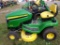 John Deere X350 Riding Mower w/42'' Accel Deep Deck, Kawasaki Engine, 181 H