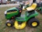 John Deere D105 Auto Riding Mower w/42'' Deck, 17.5 HP Engine, Seat Is Ripp
