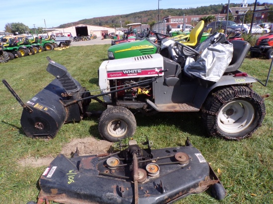 White Gt-2055 Garden Tractor with Snowblower, 54'' Deck, 3 PTH (6073)