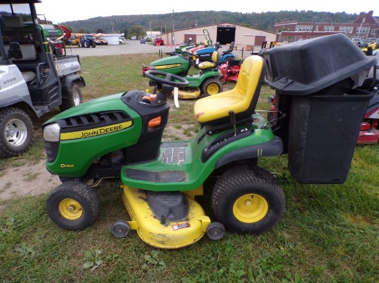 John Deere D140 Riding Mower w/48'' Deck, 22 HP Engine, Seat Is Ripped, Has