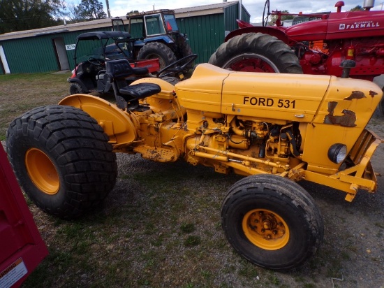 Ford 531 Tractor, 2 WD, 3 PT Hitch, Turf Tires, 8-Speed, 9236 Hours, Serial