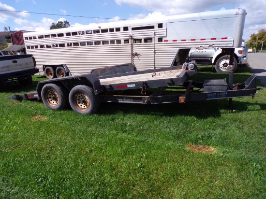 2011 CMSU Protough Tandem Axle Tilt Deck Trailer, 18' Power Tilt, HD Warn W