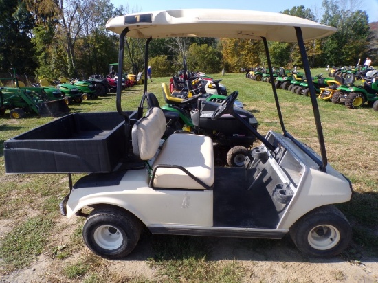 Club Car Golf Cart with Poly Cargo Box and Canopy, Gas, SN 048691 (5862)