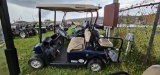 Blue EZ-Go RXV Gas Golf Cart, Canopy, Rear Foldout Seat, Cart 530 (6144)