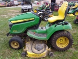 John Deere X590 Riding Mower w/54'' Deck, Kawasaki Engine, 331 Hours, Seria