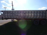 1988 R+S Aluminum 30' Semi Dump Trailer, Red/Gray, Vin #: 1R9D30202J0011472