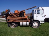 1985 Volvo F7 Cab Over Auger Truck, 4 Speed Manual, 28,060 miles, Auger Bod