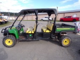 JD Gator XUV, 4x4, Dsl Eng, 4-Seater, Manual Dump 53'' x 44'' Box, Rops w/H