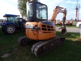 Case CX509 Midi Excavator, Full Cab, Hyd Thumb, Good Rubber Tracks, Quik Co