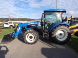 New Holland Workmaster 75, w/Full Cab w/AC, 4WD, Left Hand Reverser, Dual R