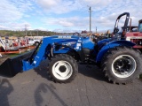 New Holland Workmaster 70 4WD Tractor w/Ldr, w/SSL Bkt Coupler, Dual Rear H