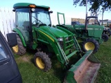 John Deere 3720 4 WD Tractor, Full Cab, Heat and Air with 300CX Loader, Sin