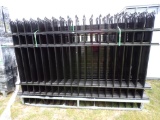 (22) Pcs of New 9 1/2' Black Fencing w/Hardware and Connector Pcs (5211)