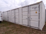 New 40' Storage Container, (4) Access Doors on 1 Side, Barn Doors on Rear,