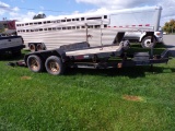 2011 CMSU Protough Tandem Axle Tilt Deck Trailer, 18' Power Tilt, HD Warn W