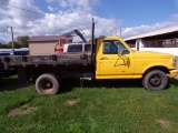 1993 Ford F-350 XL Reg. Cab Dump Truck, 9' Body, Auto, 11,000 GVW, 8250 Rea
