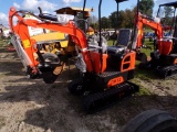 New AGT Industrial Mini Excavator QH12 Stationary Thumb, Grader Blade, Brig