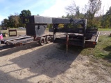 Tandem Axle Trailer, Drop Down Ramp, (3) Spares, 15', NO PAPERWORK (6129)
