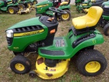 John Deere D105 Auto Riding Mower w/42'' Deck, 17.5 HP Engine, 171 Hours, S