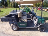 EZ Go ST Sport 11 Golf Cart with Canopy and Poly Dump Box, DAMAGE TO THE FR
