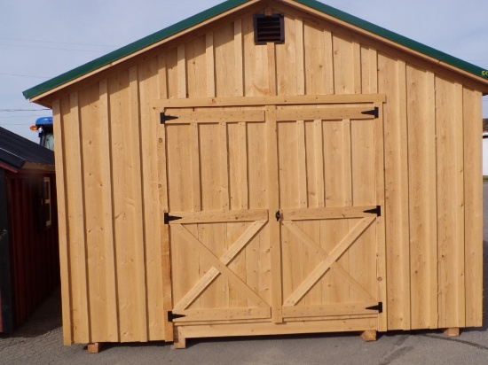 12' x 16'  Amish Made A Frame Shed,Double Doors on Both Ends, (2) Sets of K