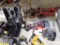 (2) Craftsman Drills, a Flashlight, a New Circular Saw with a Battery and a