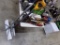 (2) Snow Shovels, Snip Shears, Pruners, Axe with a Broken Handle