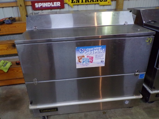 Continental Stainless Steel Milk Cooler on Wheels, 48'', 110V